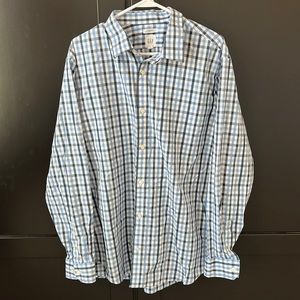 *3 FOR $13* Gap Blue Plaid Button Down Shirt